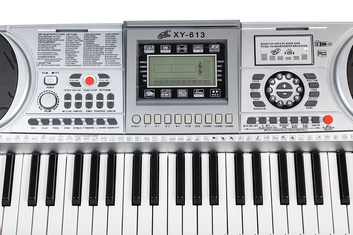Orga electronica 61 clape XY-613, cu Bluetooth si functie MP3