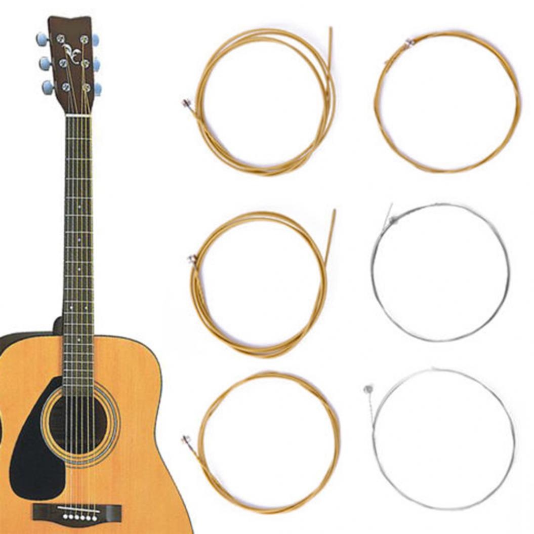 ⭐︎Coroページ⭐︎ Set 6 Corzi metalice din otel bronz rezerva pentru chitara acustica