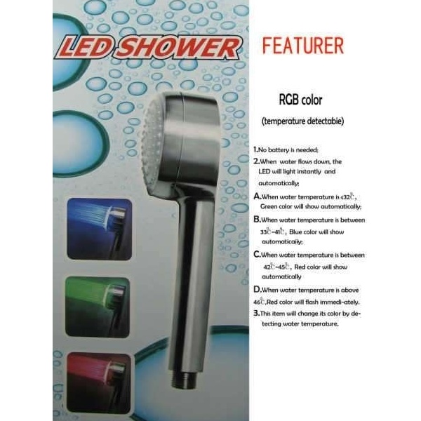 Cap pentru dus cu led multicolor LED Shower