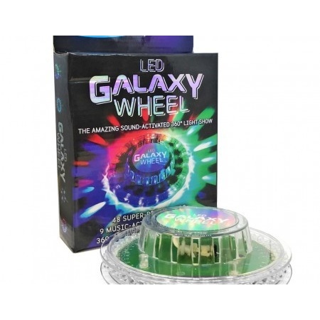 Lumina disco 360 ° "dansatoare" activata de sunet,LED Wheel Galaxy