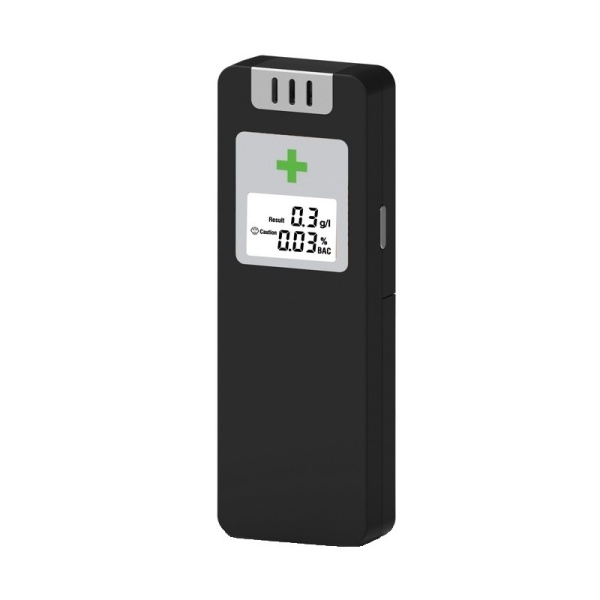 Alcool tester digital negru cu display LCD Iluminat Alb