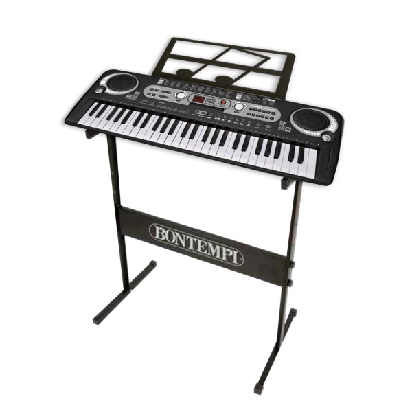 Orga electronica profesionala cu 54 de clape digitale Bontempi si suport metalic