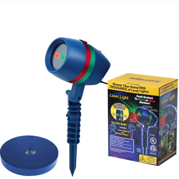 Proiector laser Star Shower Motion cu lumini efect 3D holografic interior-exterior