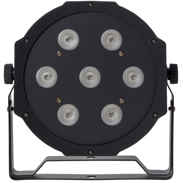Proiector lumini PAR LED RGBW, cu 7 leduri 70W si culori statice