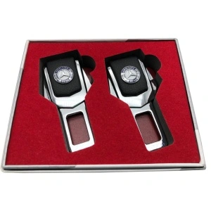 Adaptor centura falsa de siguranta cu sigla MERCEDES set 2 bucati - Img 2
