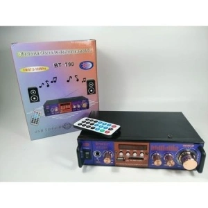 Amplificator audio tip statie BT-798 cu Bluetooth, USB si suport SD - Img 4