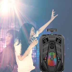 Boxa portabila tip troler ZQS8133 cu microfon pe fir si Bluetooth - Img 4