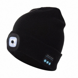 Caciula unisex cu casti Bluetooth incorporate si LED-uri reincarcabile - Img 2