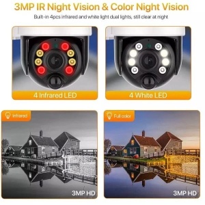 Camera de supraveghere Jortan JT-8181XM Wifi cu panou solar si senzor de miscare - Img 2