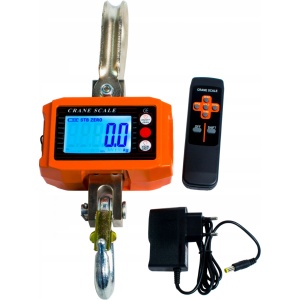 Cantar electronic portabil 2000 kg tip macara digital cu carlig si telecomanda