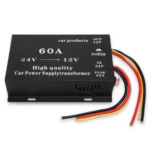 Convertor tensiune transformator auto 24V→12V putere 60A