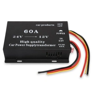 Convertor tensiune transformator auto 24V→12V putere 60A