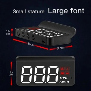 Ecran Head Up Display pentru parbriz cu afisare kilometraj, conectare la mufa OBDII - Img 6