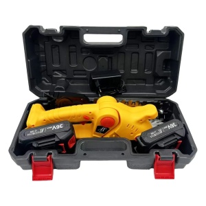 Foarfeca electrica pentru gard viu cu 2 acumulatori 36V - Img 4