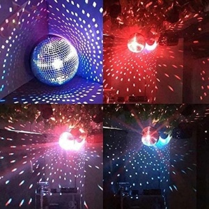 Glob disco cu aplicatii oglinda, diametru 50 cm si motoras inclus - Img 4