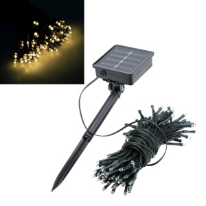 Instalatie luminoasa solara de craciun,10 m cu 100 leduri Alb Rece - Img 4