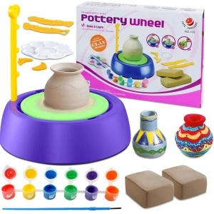 Jucarie educationala si creativa pentru copii Roata Olarului set olarit