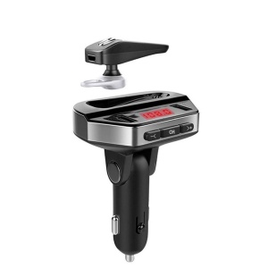Kit modulator auto MP3 V6, cu Handsfree si casca Bluetooth 12V - Img 2