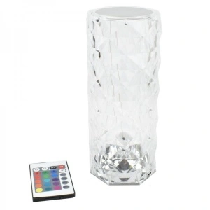 Lampa de masa decorativa cu LED "Crystal" Touch Design culoare RGB - Img 4