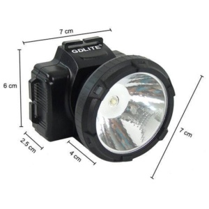 Lanterna frontala cu acumulator si LED de 1W GDLITE GD-211 - Img 3