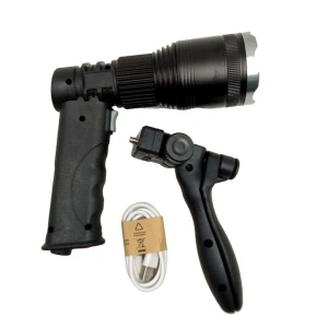 Lanterna LED Pistol XML-T6 30W cu zoom, acumulator si trepied inclus - Img 4