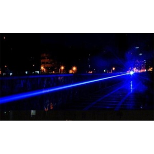 Laser pointer albastru 50000 mW cu acumulatori si 5 capete 3D - Img 3