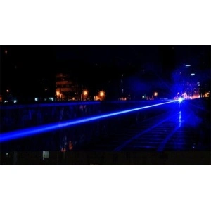 Laser pointer albastru 50000 mW cu acumulatori si 5 capete 3D - Img 3