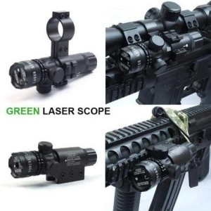 Laser pointer verde pentru Airsoft cu suport de fixare pe sina - Img 6