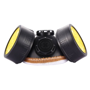 Masca de protectie si ochelari cu 2 filtre de carbon activ, pentru lucru in mediu chimic - Img 2
