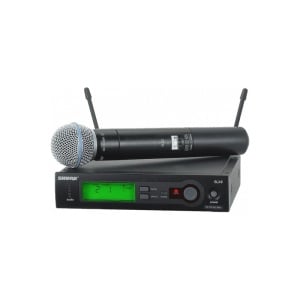 Microfon profesional fara fir Shure SLX24/BETA 58A L4 cu receiver incorporat - Img 1