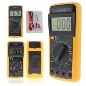 Multimetru digital DT9208A prevazut cu carcasa antisoc - Img 5