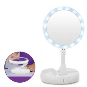 Oglinda cu iluminare si factor de marire My FoldAway Mirror - Img 1