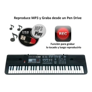 Orga electronica incepatori cu 61 clape, intrare USB si citire MP3 player MQ-814USB - Img 4