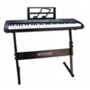 Orga electronica profesionala cu 54 de clape digitale Bontempi si suport metalic - Img 4
