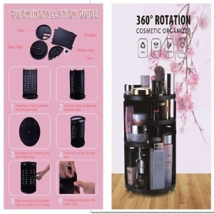 Organizator pentru cosmetice rotativ 360 Cosmetic Organizer - Img 3