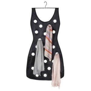 Organizator pentru esarfe si fulare,Black Dress Scarf Organizer - Img 3