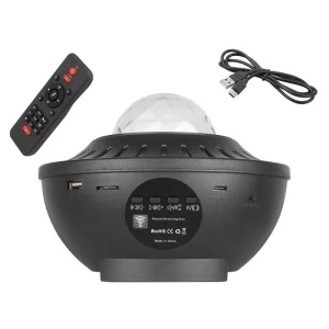 Proiector cu player muzical Bluetooth, cer instelat si lumina rotativa tip val de apa - Img 5