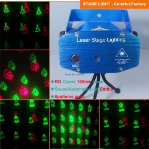 Proiector laser cu 6 figurine luminoase pentru Craciun - Img 1