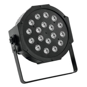 Proiector Par cu efect lumini RGB, 18 LED-uri colorate si control DMX - Img 2