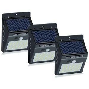 Set 3 Lampi Solare cu 30 LED, senzor de miscare si senzor de lumina - Img 1