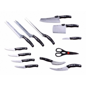 Set de 13 cutite pentru bucatarie Miracle Blade World Class din otel inoxidabil - Img 2