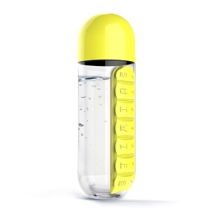 Sticla de apa cu organizator pentru medicamente si vitamine, Pull and Vitamin - Img 5
