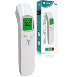 Termometru cu infrarosu GP-100 Pro digital frontal si fara contact - Img 1