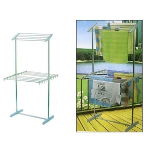 Uscator pliabil pentru haine Multifunctional Mobile Folding Racks - Img 3