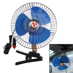 Ventilator auto 12 Volti oscilant cu suport metalic inclus, 8 inch - Img 5
