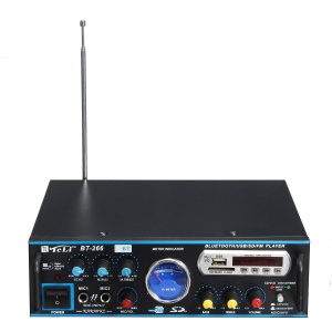 Amplificator audio profesional cu Bluetooth MP3 Player si Radio FM TeLi BT-266 - Img 1