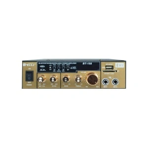 Amplificator audio receiver cu Bluetooth BT-158,telecomanda inclusa - Img 2