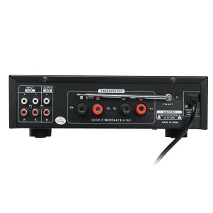 Amplificator profesional stereo BT-1388, 50W x 2 cu Bluetooth si telecomanda - Img 3