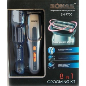 Aparat profesional de tuns si ras 8 in 1 cu acumulator Sonar SN-7700 - Img 3