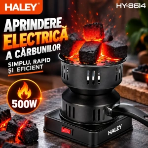 Aprinzator electric pentru carbuni HALEY HY-8614 cu maner si cablu - Img 2